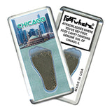 Chicago FootWhere® Souvenir Magnet. Made in USA