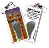 Chicago FootWhere® Souvenir Zipper-Pull. Made in USA