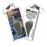 Chicago FootWhere® Souvenir Zipper-Pull. Made in USA