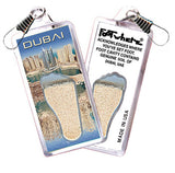 Dubai, UAE FootWhere® Souvenir Zipper-Pull. Made in USA