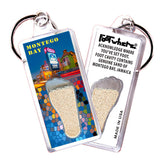 Montego Bay FootWhere® Souvenir Keychain. Made in USA