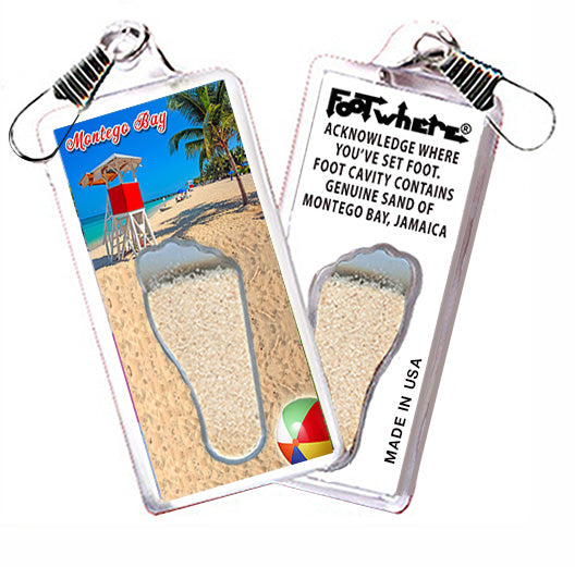 Montego Bay FootWhere® Souvenir  Zipper-Pull.