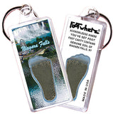 Niagara Falls FootWhere® Souvenir Keychains. 6 Piece Set. Made in USA