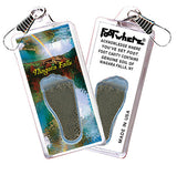 Niagara Falls  FootWhere® Souvenir Zipper-Pulls. 6 Piece Set. Made in USA