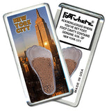 New York City  FootWhere® Souvenir Magnets. 6 Piece Set. Made in USA