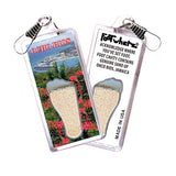 Ocho Rios FootWhere® Souvenir Zipper-Pull. Made in USA