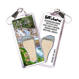 Ocho Rios FootWhere® Souvenir Zipper-Pull. Made in USA