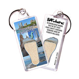 Puerto Vallarta FootWhere® Souvenir Keychains. 6 Piece Set. Made in USA - FootWhere® Souvenir Shop