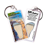 Puerto Vallarta FootWhere® Souvenir Keychain. Made in USA - FootWhere® Souvenir Shop