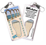 Puerto Vallarta FootWhere® Souvenir Zipper-Pull. Made in USA - FootWhere® Souvenir Shop