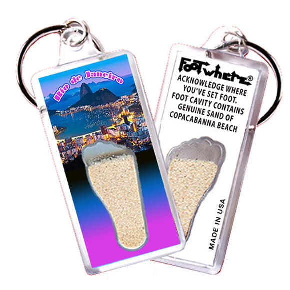 Rio de Janeiro FootWhere® Souvenir Keychain