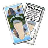 Rio De Janeiro FootWhere® Souvenir Magnets. 6 Piece Set. Made in USA