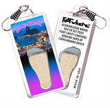 Rio De Janeiro FootWhere® Souvenir Zipper-Pulls. 6 Piece Set. Made in USA