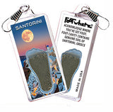 Santorini FootWhere® Souvenir Zipper-Pulls. 6 Piece Set.