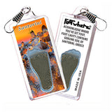 Santorini FootWhere® Souvenir Zipper-Pulls. 6 Piece Set.