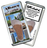 Albany, NY FootWhere® Souvenir Fridge Magnet. Made in USA-FootWhere® Souvenirs