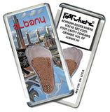 Albany, NY FootWhere® Souvenir Fridge Magnet. Made in USA-FootWhere® Souvenirs