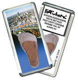 Albany, NY FootWhere® Souvenir Fridge Magnets. 6 Piece Set. Made in USA-FootWhere® Souvenirs