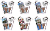 Albany, NY FootWhere® Souvenir Zipper-Pulls. 6 Piece Set. Made in USA-FootWhere® Souvenirs