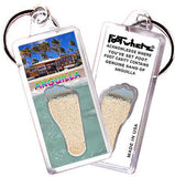 Anguilla FootWhere® Souvenir Keychain. Made in USA-FootWhere® Souvenirs