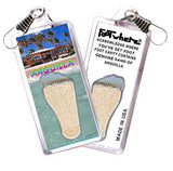 Anguilla FootWhere® Souvenir Zipper-Pulls. 6 Piece Set. Made in USA-FootWhere® Souvenirs