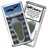 Alaska FootWhere® Souvenir Fridge Magnets. 6 Piece Set. Made in USA-FootWhere® Souvenirs