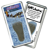 Alaska FootWhere® Souvenir Fridge Magnet. Made in USA-FootWhere® Souvenirs