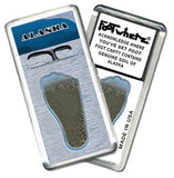 Alaska FootWhere® Souvenir Fridge Magnet. Made in USA-FootWhere® Souvenirs
