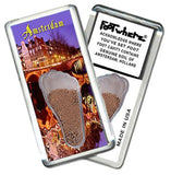Amsterdam FootWhere® Souvenir Fridge Magnets. 6 Piece Set. Made in USA-FootWhere® Souvenirs