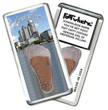 Amsterdam FootWhere® Souvenir Fridge Magnet. Made in USA-FootWhere® Souvenirs
