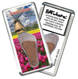 Amsterdam FootWhere® Souvenir Fridge Magnets. 6 Piece Set. Made in USA-FootWhere® Souvenirs