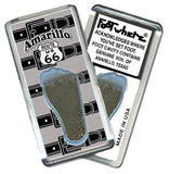 Amarillo FootWhere® Souvenir Fridge Magnet. Made in USA-FootWhere® Souvenirs