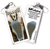Amarillo FootWhere® Souvenir Zipper-Pulls. 6 Piece Set. Made in USA-FootWhere® Souvenirs