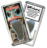 Anchorage FootWhere® Souvenir Fridge Magnets. 6 Piece Set. Made in USA-FootWhere® Souvenirs