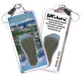 Anchorage FootWhere® Souvenir Zipper-Pull. Made in USA-FootWhere® Souvenirs
