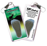 Anchorage FootWhere® Souvenir Zipper-Pull. Made in USA-FootWhere® Souvenirs