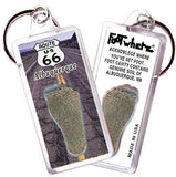Albuquerque FootWhere® Souvenir Keychains. 6 Piece Set. Made in USA-FootWhere® Souvenirs