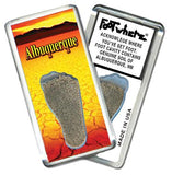 Albuquerque FootWhere® Souvenir Fridge Magnet. Made in USA-FootWhere® Souvenirs