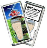 Aruba, N.A. FootWhere® Souvenir Magnet. Made in USA-FootWhere® Souvenirs