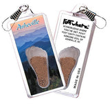 Asheville, NC FootWhere® Souvenir Zipper-Pull. Made in USA-FootWhere® Souvenirs