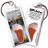 Atlanta FootWhere® Souvenir Keychain. Made in USA-FootWhere® Souvenirs