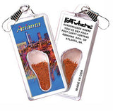 Atlanta FootWhere® Souvenir Zipper-Pulls. 6 Piece Set. Made in USA-FootWhere® Souvenirs