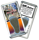 Austin, TX FootWhere® Souvenir Magnet. Made in USA-FootWhere® Souvenirs