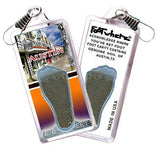 Austin FootWhere® Souvenir Zipper-Pull. Made in USA-FootWhere® Souvenirs