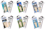 Aruba FootWhere® Souvenir Zipper-Pulls. 6 Piece Set. Made in USA-FootWhere® Souvenirs
