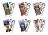 Asheville, NC FootWhere® Souvenir Fridge Magnets. 6 Piece Set. Made in USA-FootWhere® Souvenirs