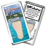 Bahamas FootWhere® Souvenir Fridge Magnet. Made in USA-FootWhere® Souvenirs