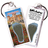 Birmingham FootWhere® Souvenir Keychains. 6 Piece Set. Made in USA-FootWhere® Souvenirs