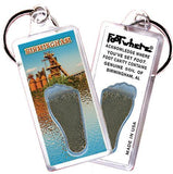 Birmingham FootWhere® Souvenir Keychains. 6 Piece Set. Made in USA-FootWhere® Souvenirs