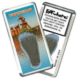 Birmingham FootWhere® Souvenir Fridge Magnet. Made in USA-FootWhere® Souvenirs